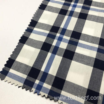 100% Cotton Yarn Dyed Fabric (White And Blue)